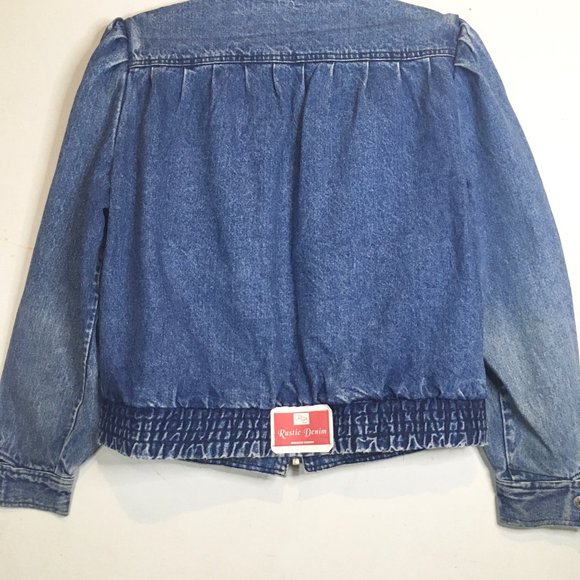 Authentic Vintage Rustic Denim Zip up Jacket - Picture 2 of 6